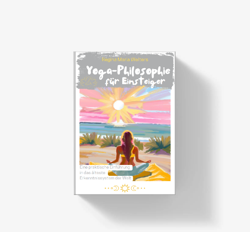 Buch auf weißem Hintergrund: Yogaphilosophie für Einsteiger von Regina Maria Welters